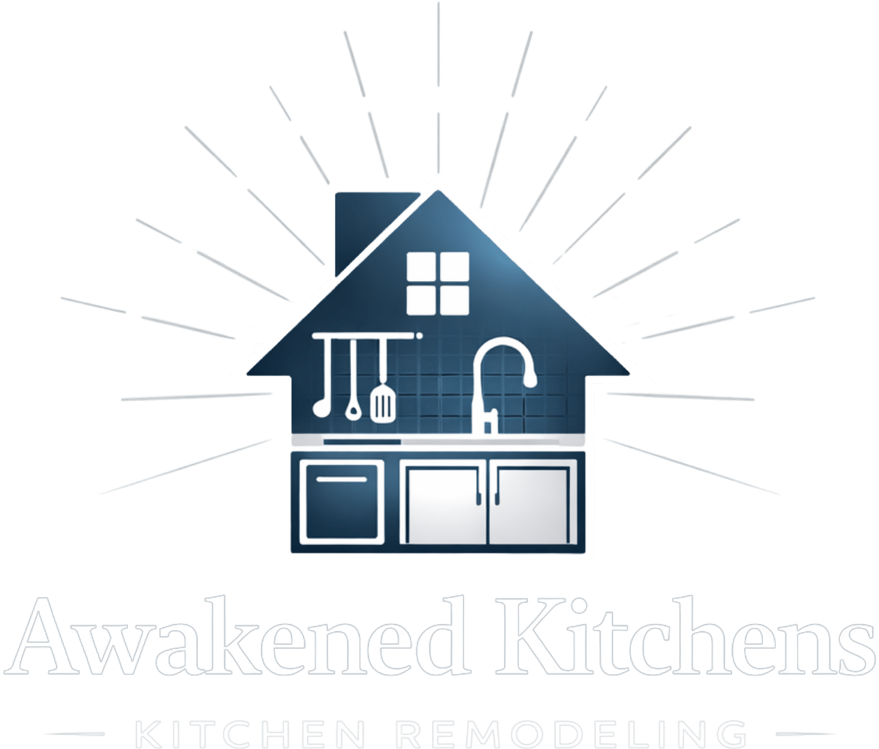 Awakened Kitchens white logo