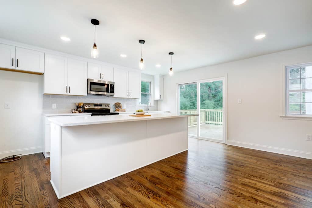 Final product of a kitchen remodel in York, PA
