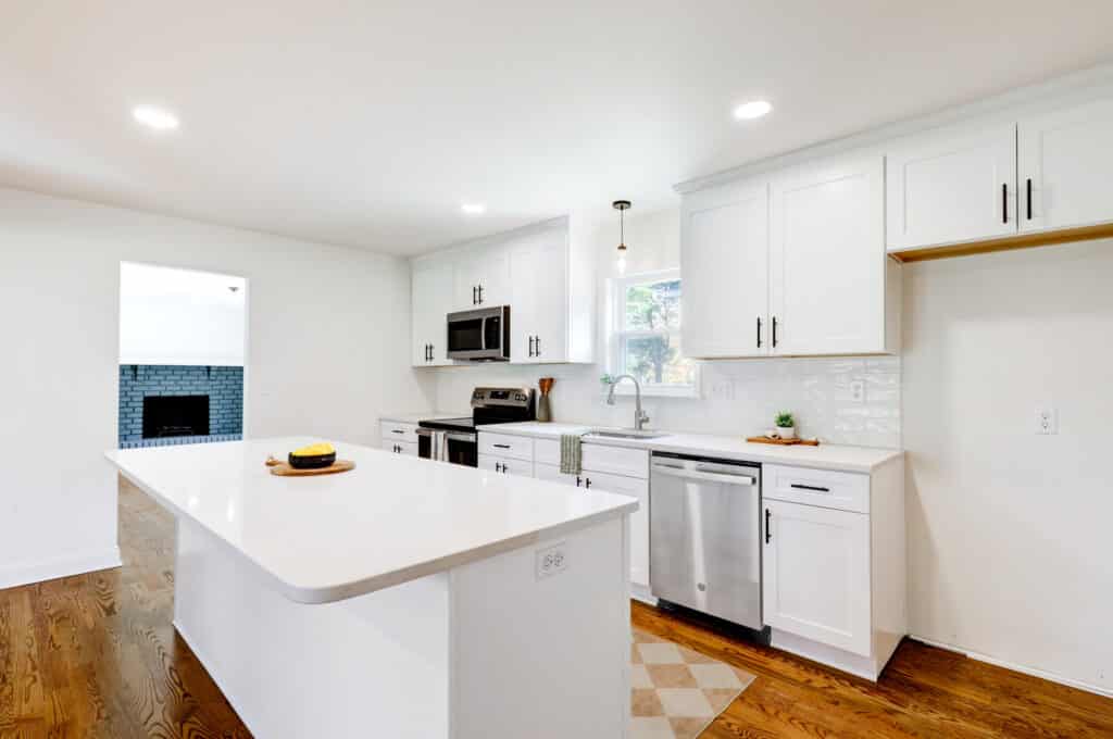 A completed kitchen remodel in Harrisburg, PA