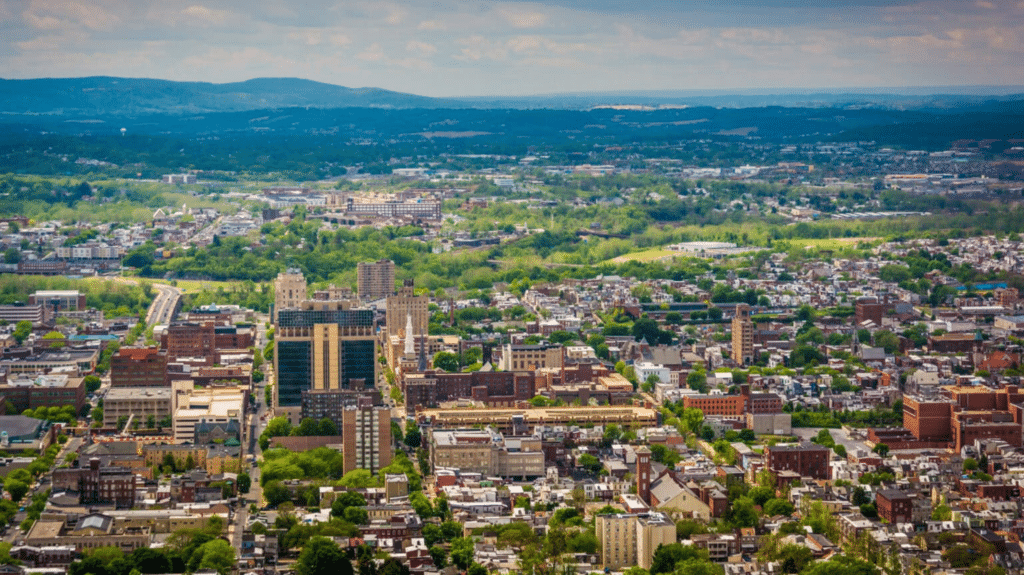 The city of Reading, Pennsylvania